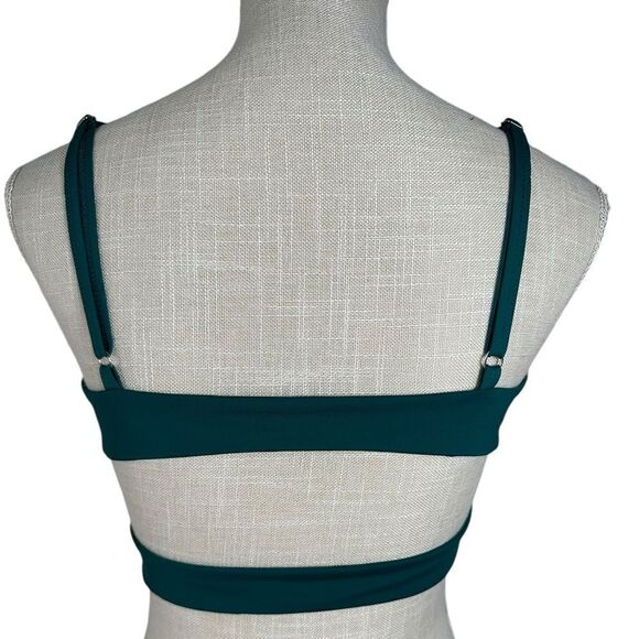 Tavik Swimwear Dark Teal Green Double Lined Bikini Top - Picture 4 of 11